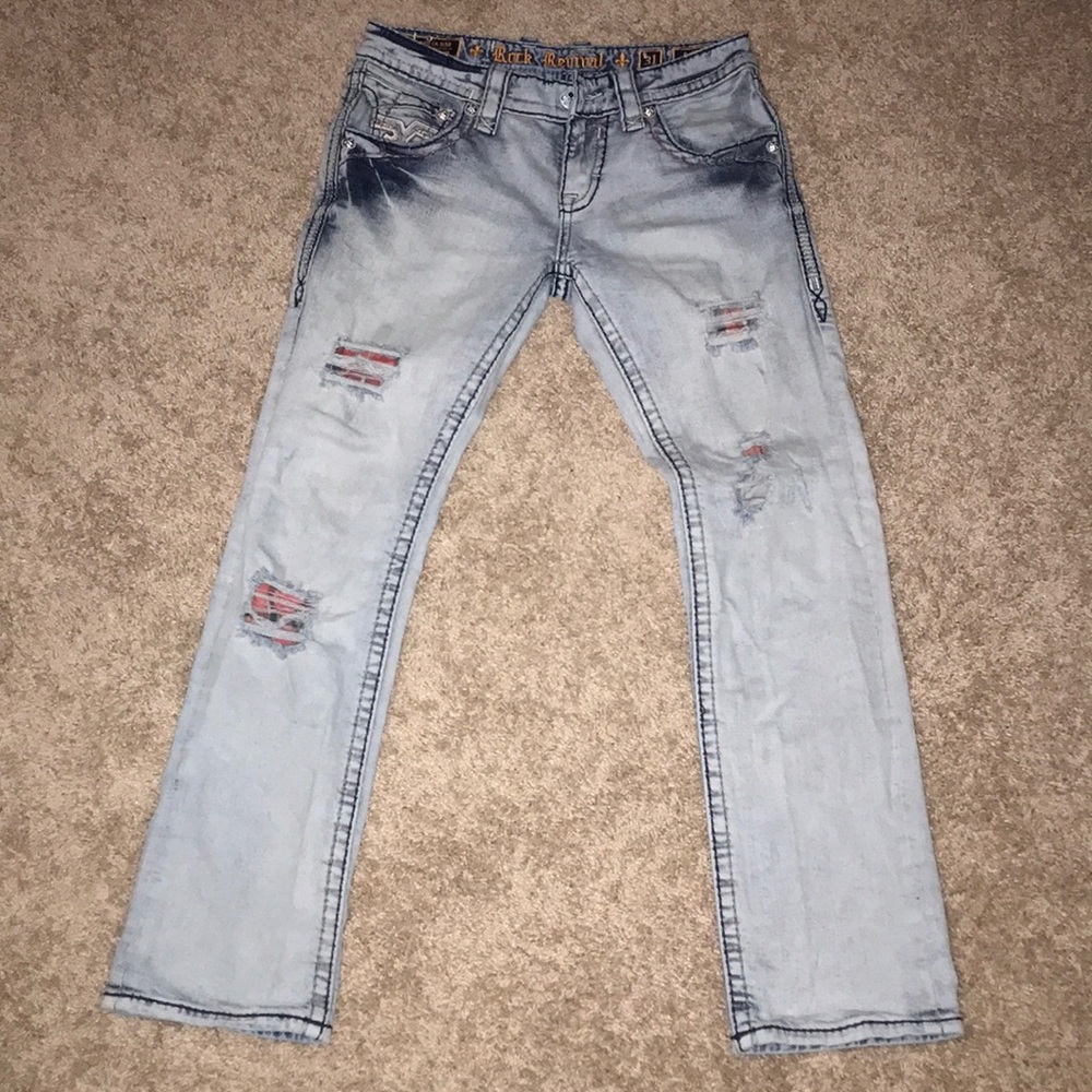 Rock revival slim straight jeans